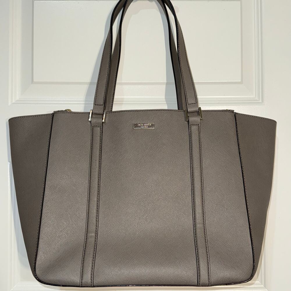 Kate Spade New York Newbury Lane Briar Saffiano Leather Tote in Warm Taupe